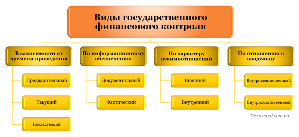 Виды государственного финансового контроля