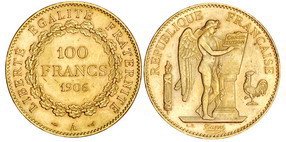 100 франков Латинский монетный союз: 100 франков
